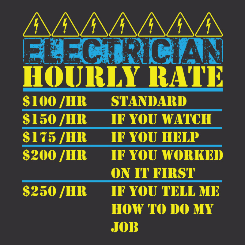 Electrician Hourly Rate I Electricity I Electricia Vintage Short | Artistshot