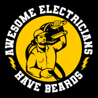 Awesome Electricians Have Beards Electrician Music Long Sleeve Shirts | Artistshot