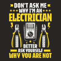 Electrician Lineman Wireman Electronics Technician Ladies Fitted T-shirt | Artistshot