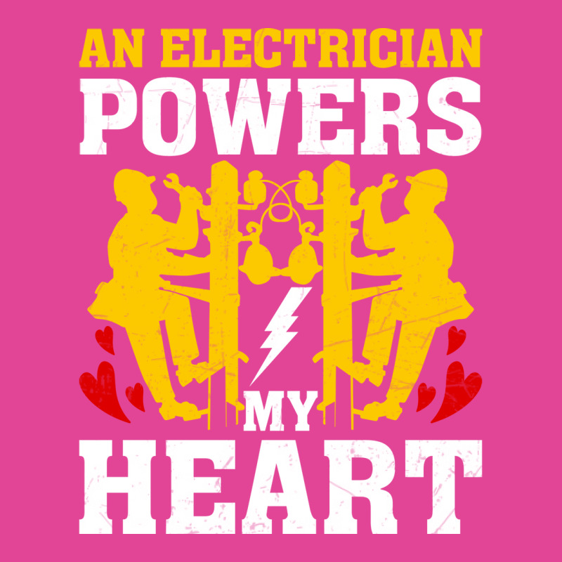 An Electrician Powers My Heart Stars T-shirt | Artistshot