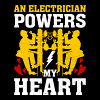 An Electrician Powers My Heart Stars Zipper Hoodie | Artistshot