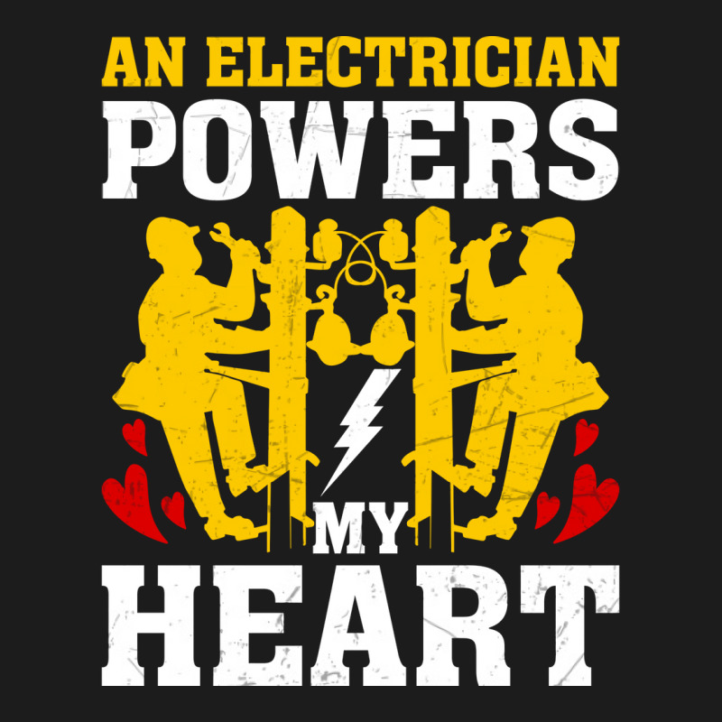 An Electrician Powers My Heart Stars Hoodie & Jogger Set | Artistshot