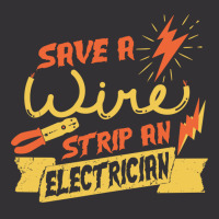 Save A Wire Funny Electrician Saying Funny Vintage Hoodie | Artistshot