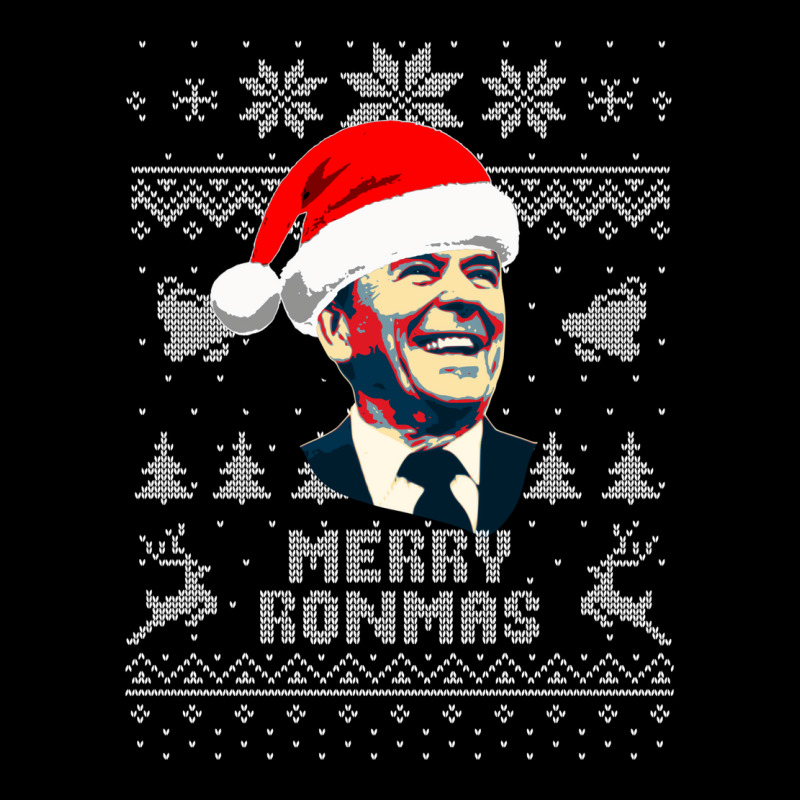 Ronald Reagan Merry Ronmas V-Neck Tee by megyasarez | Artistshot