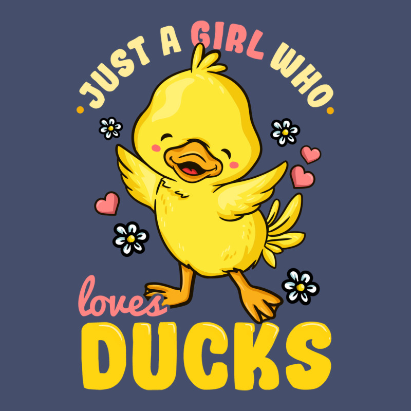 Just A Girl Who Loves Ducks Cute Duck Lover Yellow Vintage Short by argirwpaenov9 | Artistshot