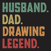 Husband Dad Drawing Legend Draw Vintage T-shirt | Artistshot