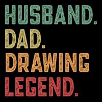 Husband Dad Drawing Legend Draw Vintage V-neck Tee | Artistshot