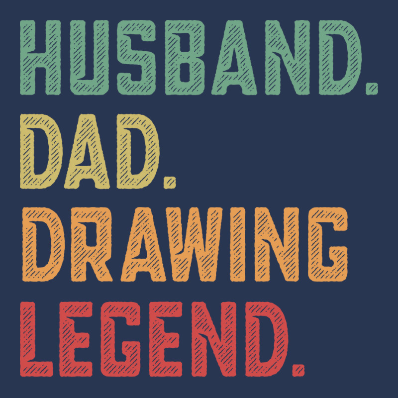 Husband Dad Drawing Legend Draw Vintage Men Denim Jacket | Artistshot