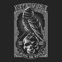 Edgar Allen Poe Nevermore Quoth The Raven 1 3/4 Sleeve Shirt | Artistshot