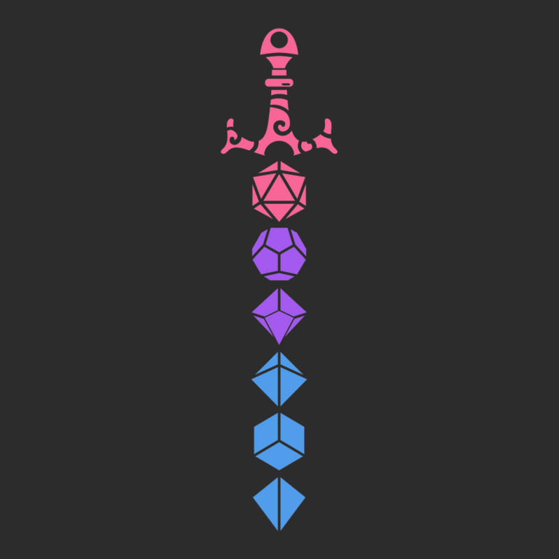 Colorful Polyhedral Dice Set Sword Roleplaying And Exclusive T-shirt | Artistshot