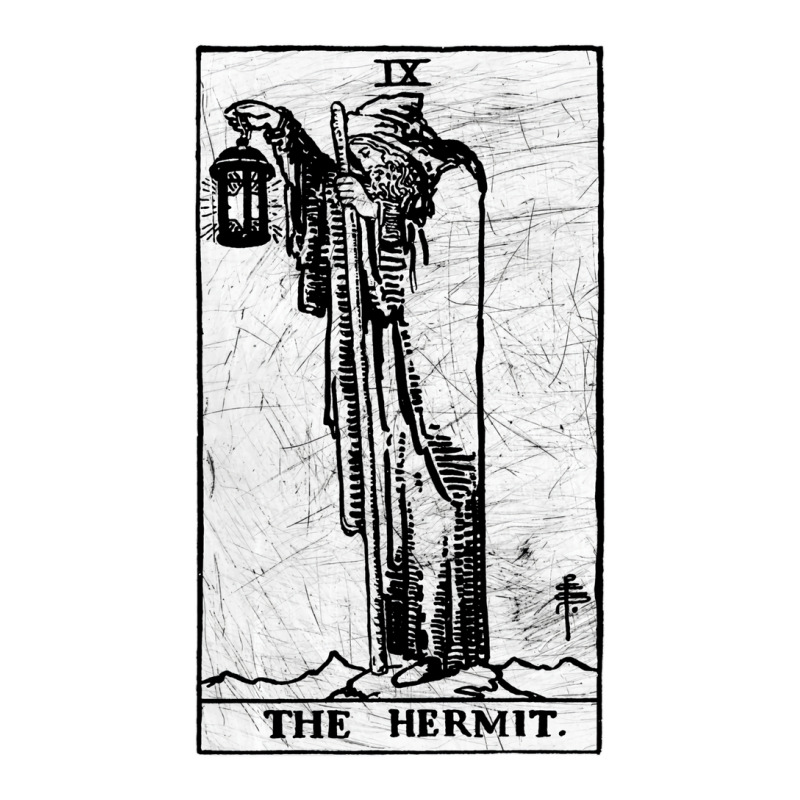 The Hermit Tarot Card   Major Arcana   Fortune Tel Maternity Scoop Neck T-shirt by shokirryukor | Artistshot