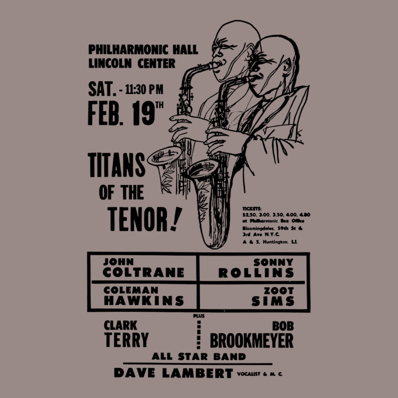 Titans Of The Tenor       Vintage Jazz Poster Vintage T-shirt | Artistshot