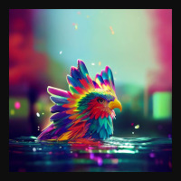 Selo Wae Cute Rainbow Eagle Splashing In Colorful Crop Top | Artistshot