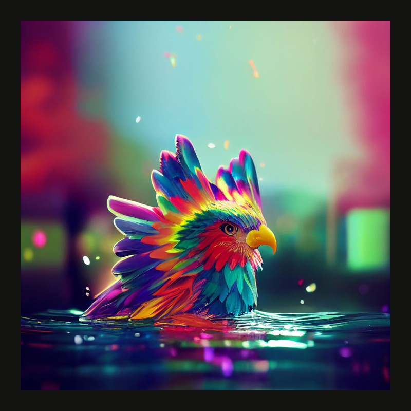 Selo Wae Cute Rainbow Eagle Splashing In Colorful Scorecard Crop Tee by Kailooma | Artistshot