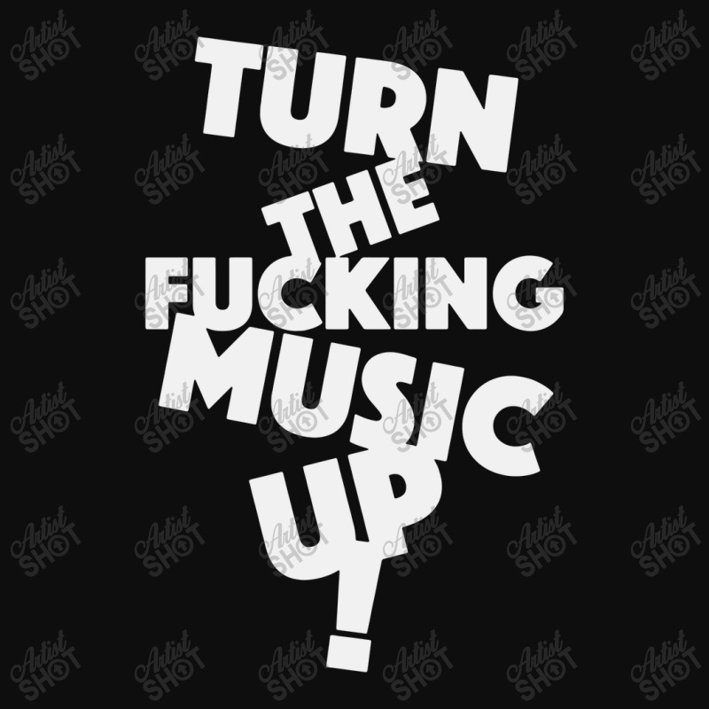 Turn The Fucking Music Up Crop Top by skw art | Artistshot