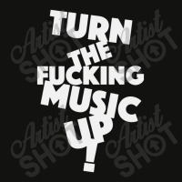 Turn The Fucking Music Up Scorecard Crop Tee | Artistshot