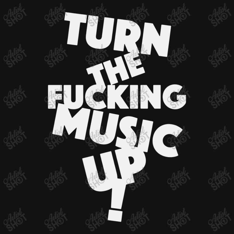 Turn The Fucking Music Up Scorecard Crop Tee by skw art | Artistshot