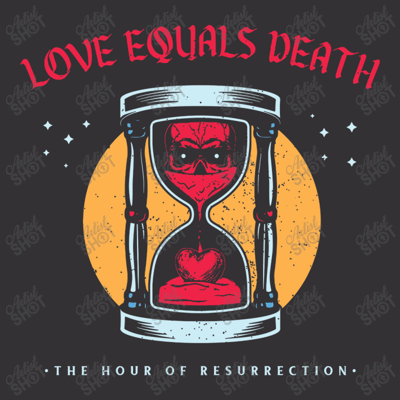 Love Equals Death Vintage Hoodie And Short Set | Artistshot