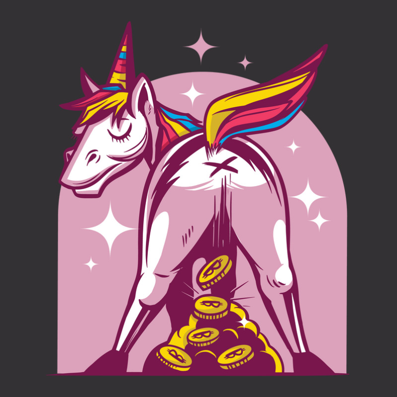 Unicorn Bitcoin Vintage Hoodie by trustedart | Artistshot