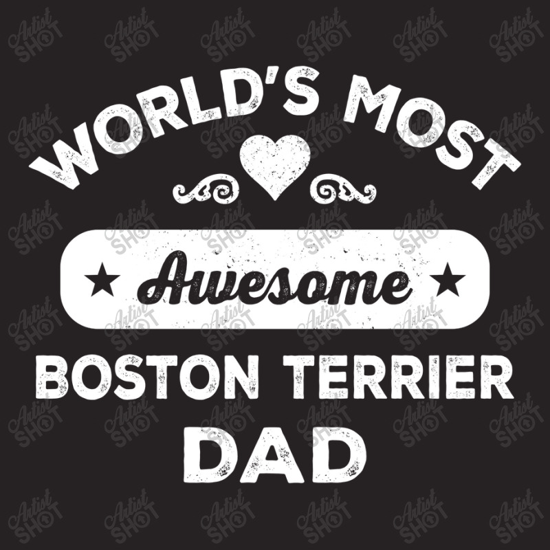 World's Most Awesome Boston Terrier Dad. Father's Vintage Cap by ifa art | Artistshot