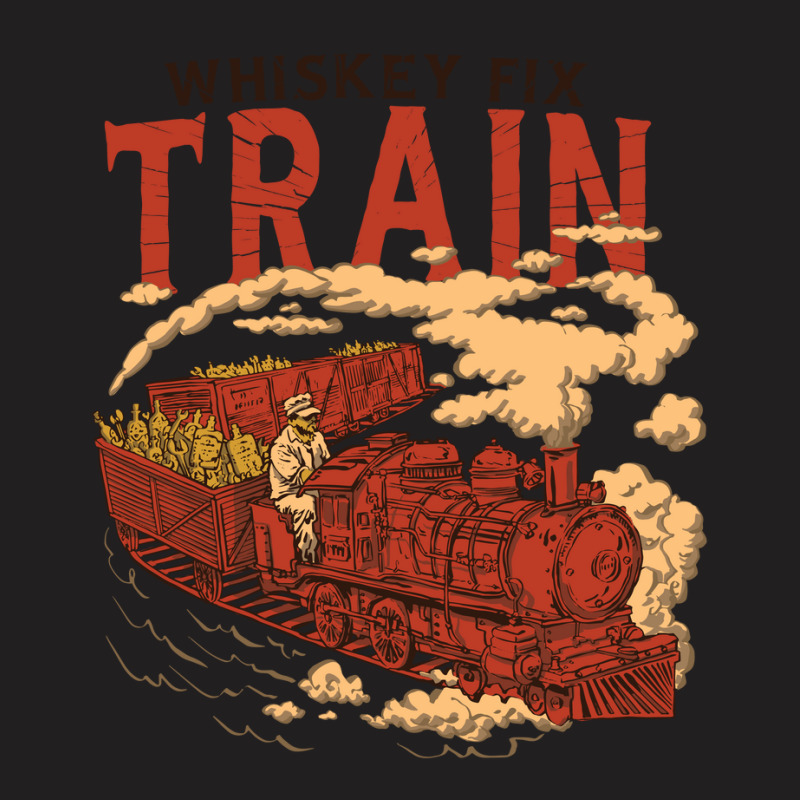 Whiskey Train T-Shirt by trustedart | Artistshot