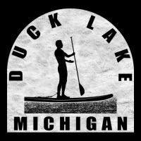 Duck Lake Paddleboarding Michigan Blue Kids Cap | Artistshot