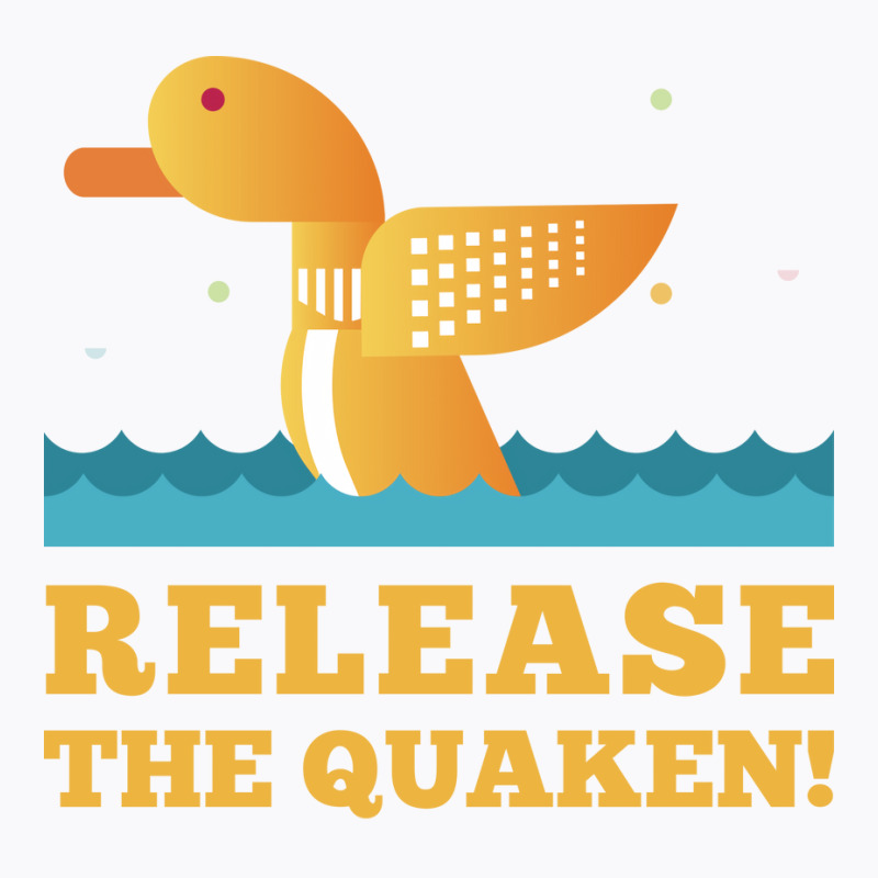 Quack Release The Quaken Blau T-Shirt by atitikanokok | Artistshot