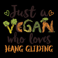 Just A Vegan Who Loves Hang Gliding Gift Tumblr Lightweight Hoodie | Artistshot