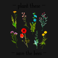 Plant These Save The Bees Watercolor Wildflowers 7 Flannel Shirt | Artistshot