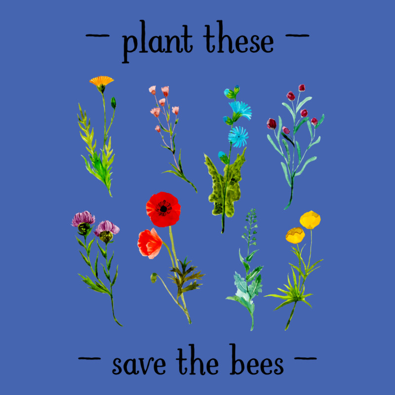 Plant These Save The Bees Watercolor Wildflowers 7 Zipper Hoodie | Artistshot