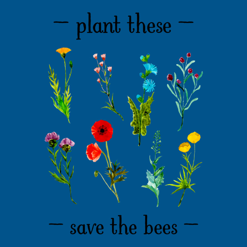 Plant These Save The Bees Watercolor Wildflowers 7 Classic T-shirt | Artistshot