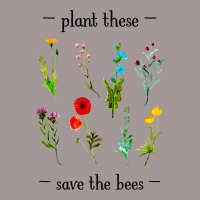 Plant These Save The Bees Watercolor Wildflowers 7 Vintage Short | Artistshot