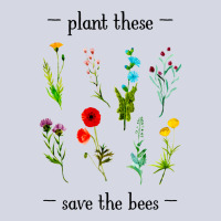 Plant These Save The Bees Watercolor Wildflowers 7 Fleece Short | Artistshot