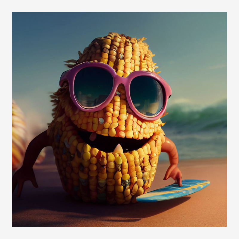 Smiling Corn Creature Adjustable Cap by TheDol | Artistshot