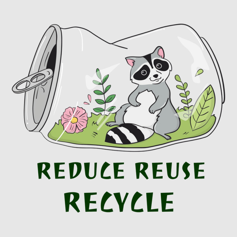 Custom Reduce Reuse Recycle Raccoon In A Plants Can Hoodie & Jogger Set ...