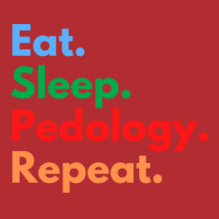 Eat Sleep Pedology Repeat Green Ladies Fitted T-shirt | Artistshot