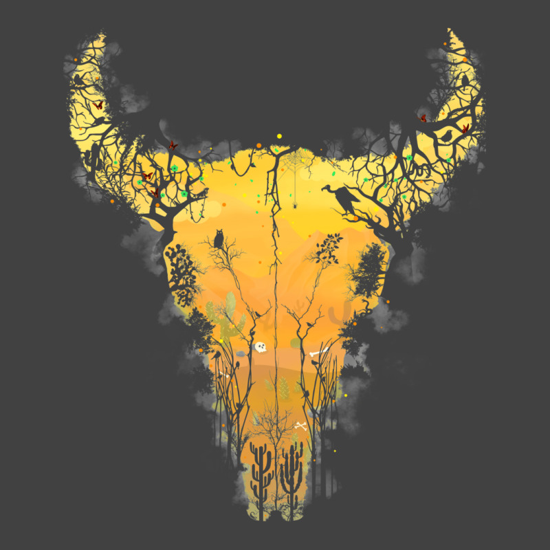 Dark Desert Cow Skull Vintage T-shirt | Artistshot