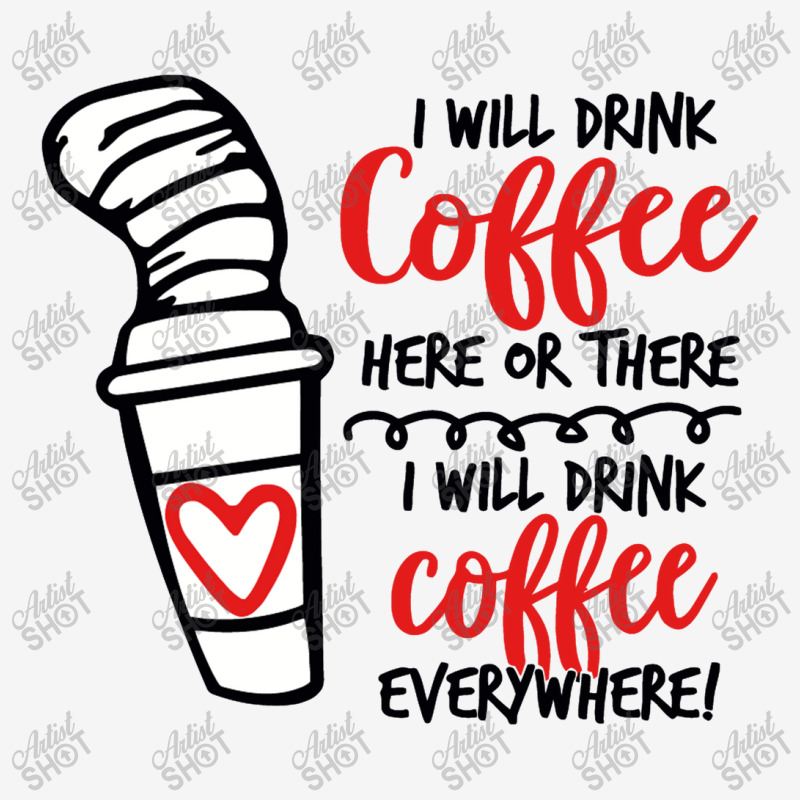 I Will Drink Coffee Anywhere Scorecard Crop Tee by eleangita | Artistshot