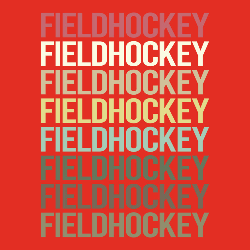 Colorful Text Field Hockey Vintage Graphic T-shirt by abataymunaevj | Artistshot