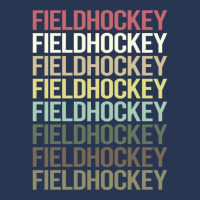 Colorful Text Field Hockey Vintage Men Denim Jacket | Artistshot