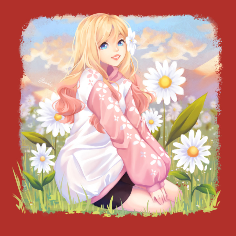 Flower Field Xi Yui Red Crewneck Sweatshirt by abataymunaevj | Artistshot