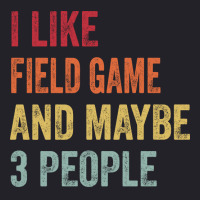 I Like Field Game Maybe 3 People Field Game Lovers Unisex Sherpa-lined Denim Jacket | Artistshot