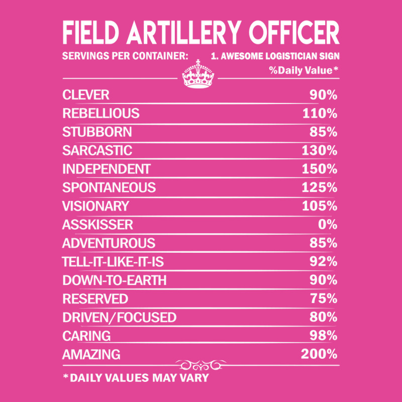 Field Artillery Officer T  Daily Factors 2 Gift It T-shirt | Artistshot