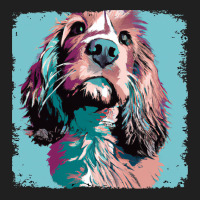 Field Spaniel Pop Art Dog Lover Gifts Ladies Polo Shirt | Artistshot