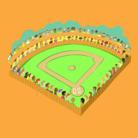 Baseball Field With Spectators In The Stands Yello Zipper Hoodie | Artistshot