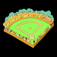 Baseball Field With Spectators In The Stands Yello Fleece Short | Artistshot