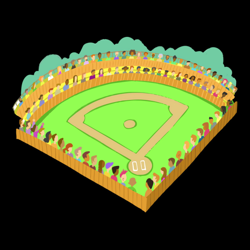 Baseball Field With Spectators In The Stands Yello Fleece Short by azapogosw | Artistshot