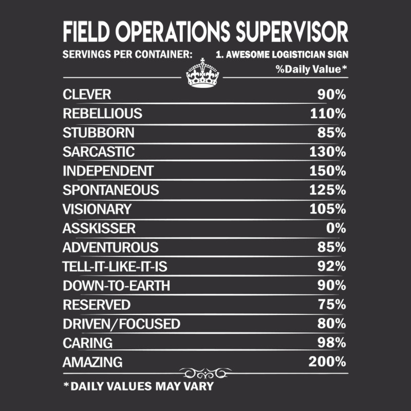 Field Operations Supervisor T  Field Operations Su Vintage Hoodie And Short Set | Artistshot