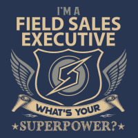 Field Sales Executive T  Superpower Gift Item Tee Men Denim Jacket | Artistshot