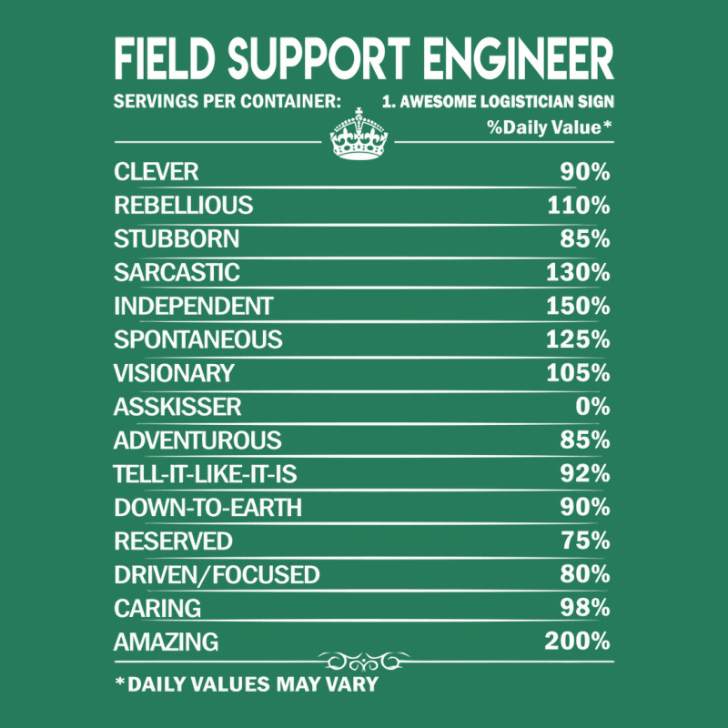 Field Support Engineer T  Daily Factors 2 Gift Ite T-Shirt by azapogosw | Artistshot